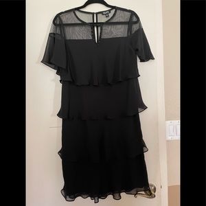 SLNY Black cocktail dress.